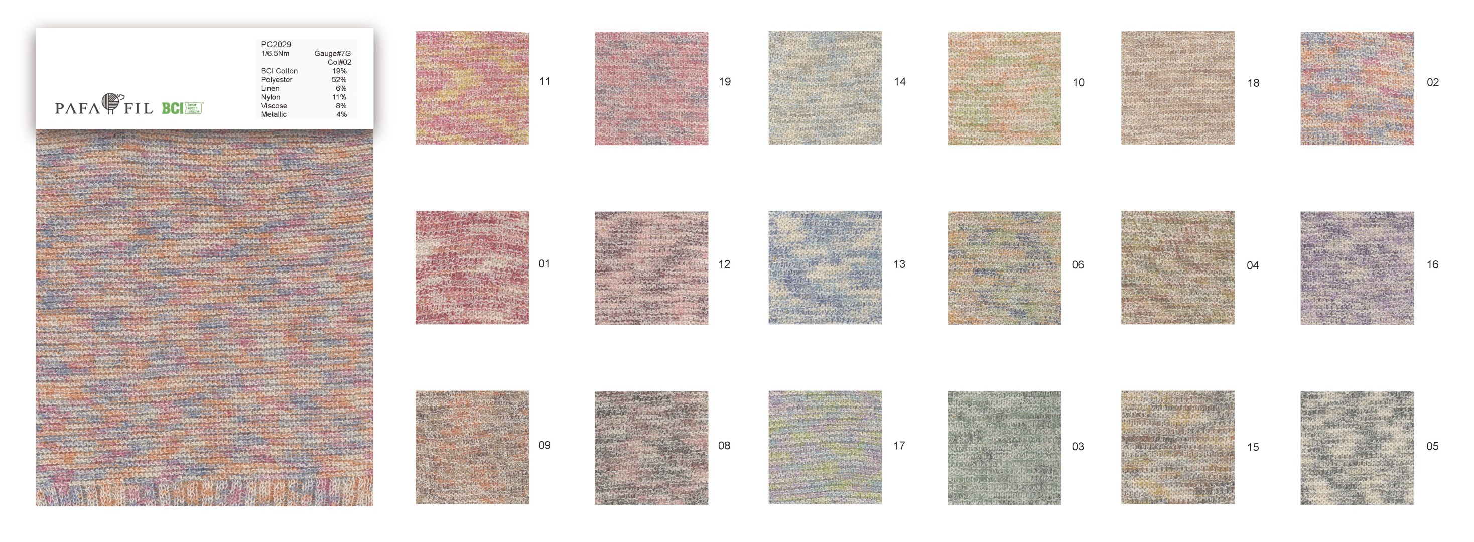 PC2029 Color card