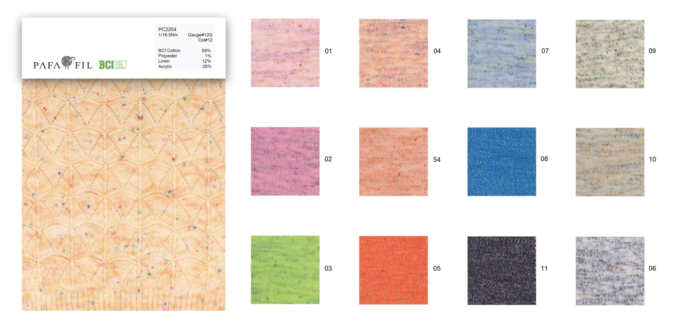 PC2254 Color card