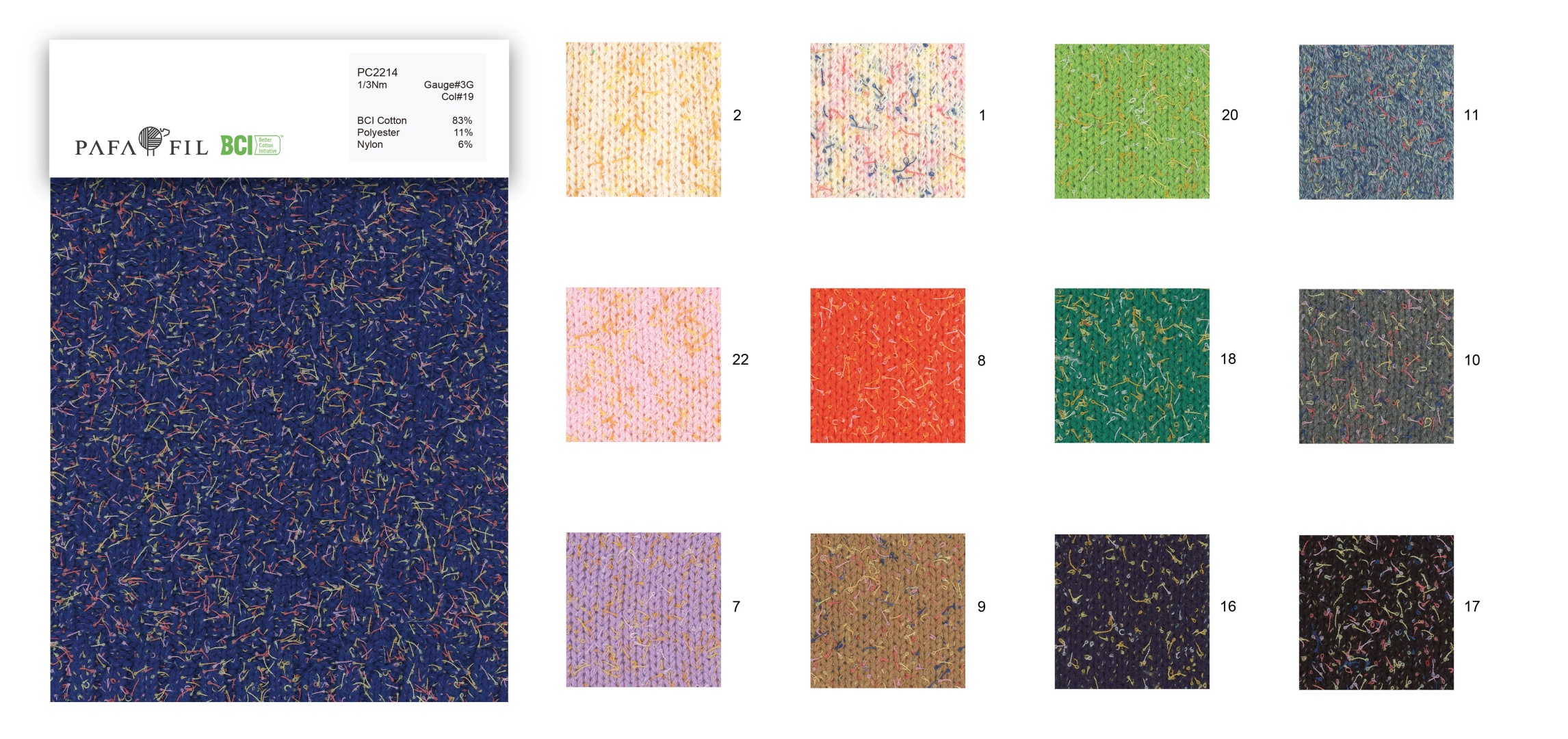 PC2214 Color  card