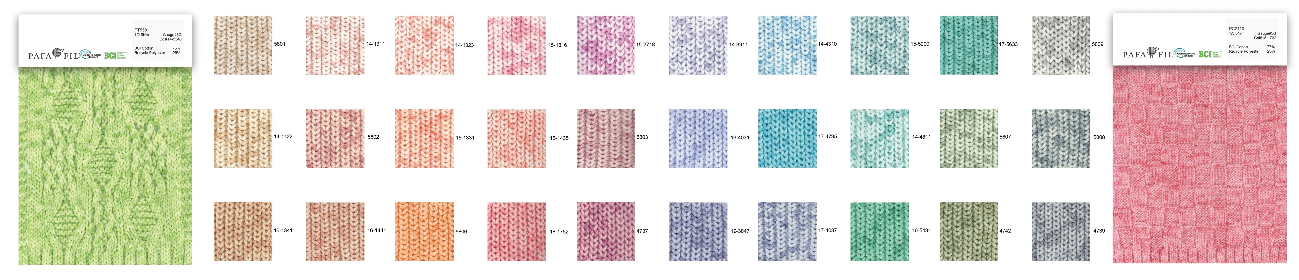 PT558&PC2110 Color  card