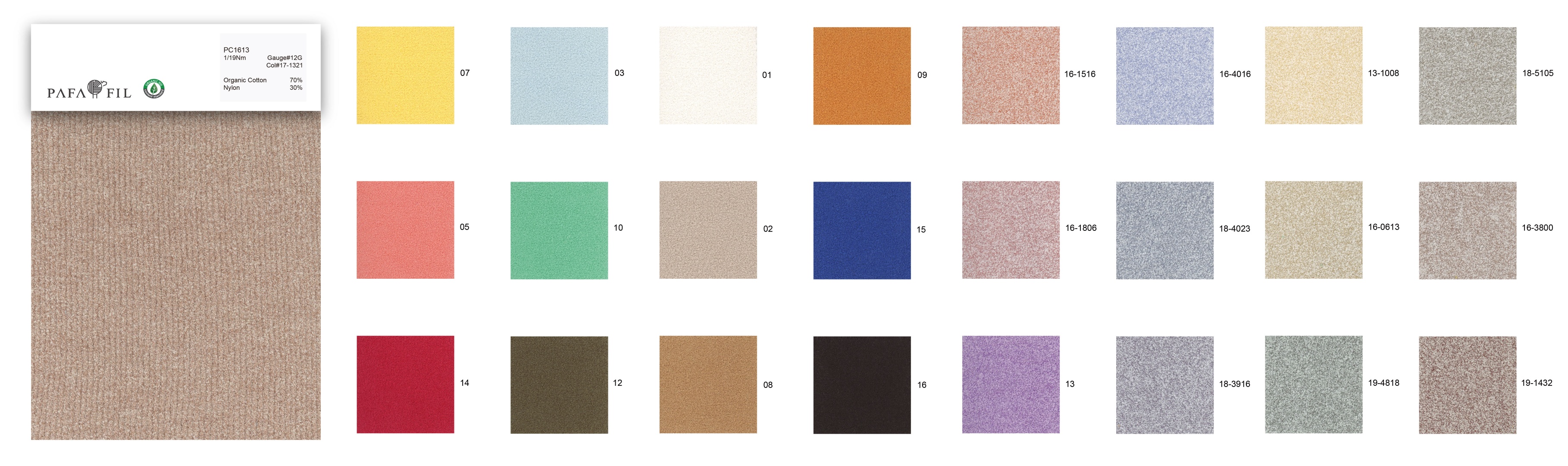 PC1613 Color  card