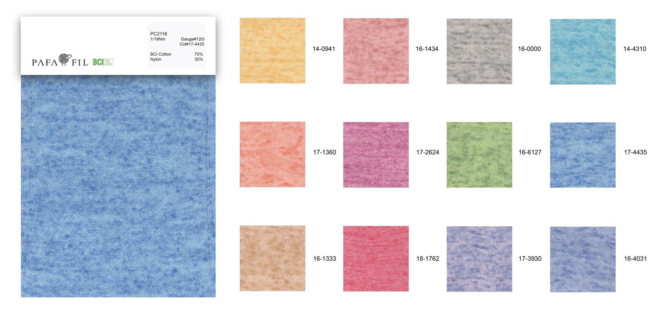PC2116 Color  card