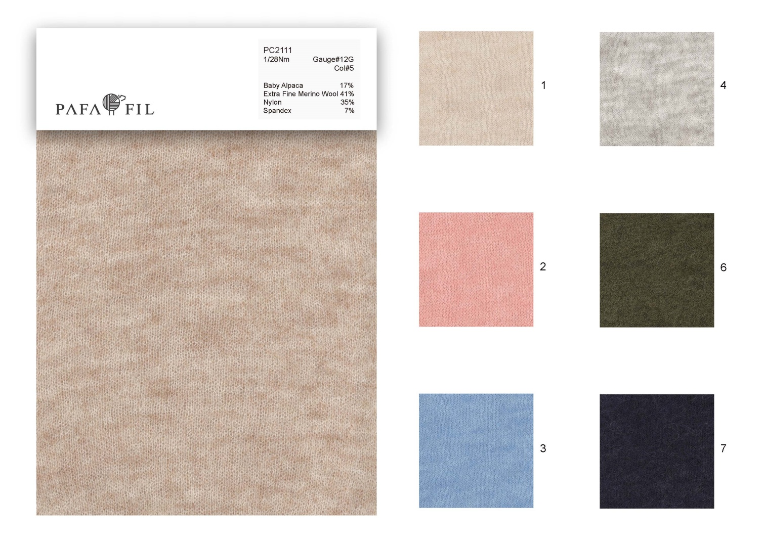 PC2111 Color card