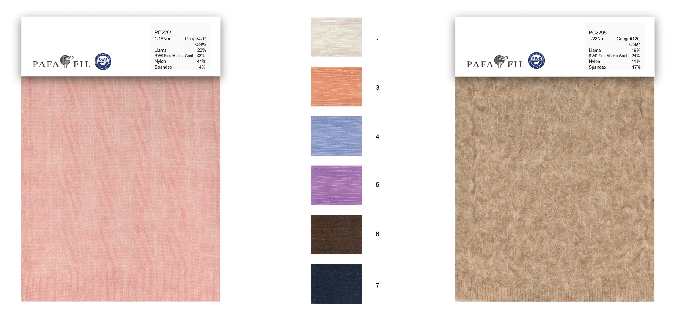 PC2295&PC2296 Color card