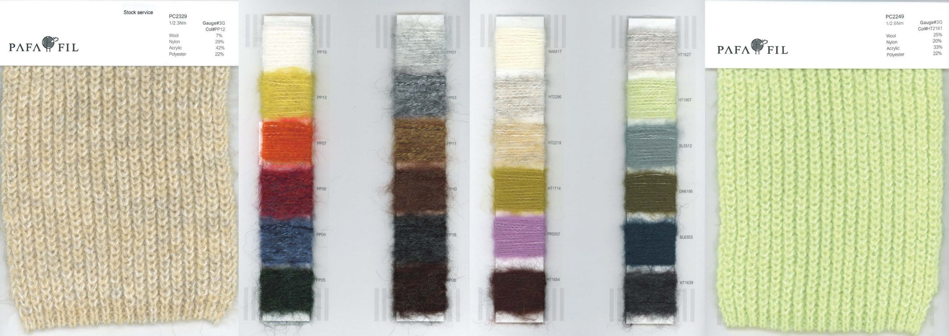 PC2329&PC2249 Color card