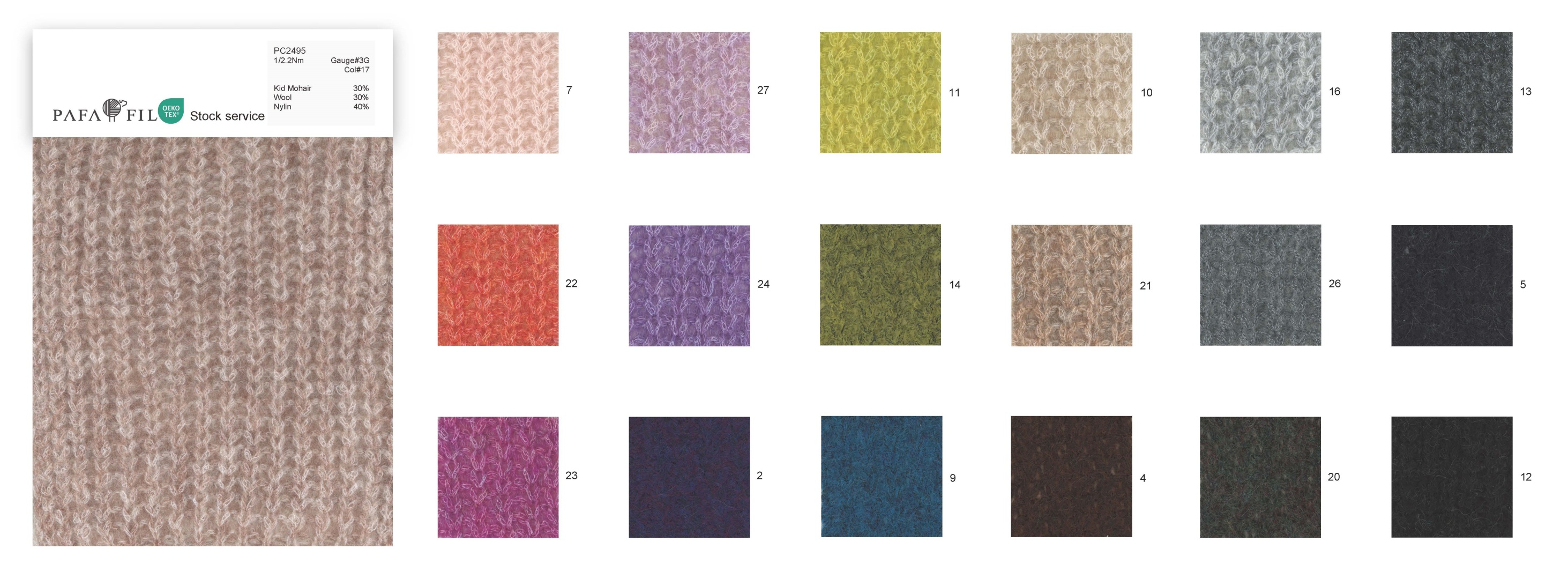 PC2495 Color card