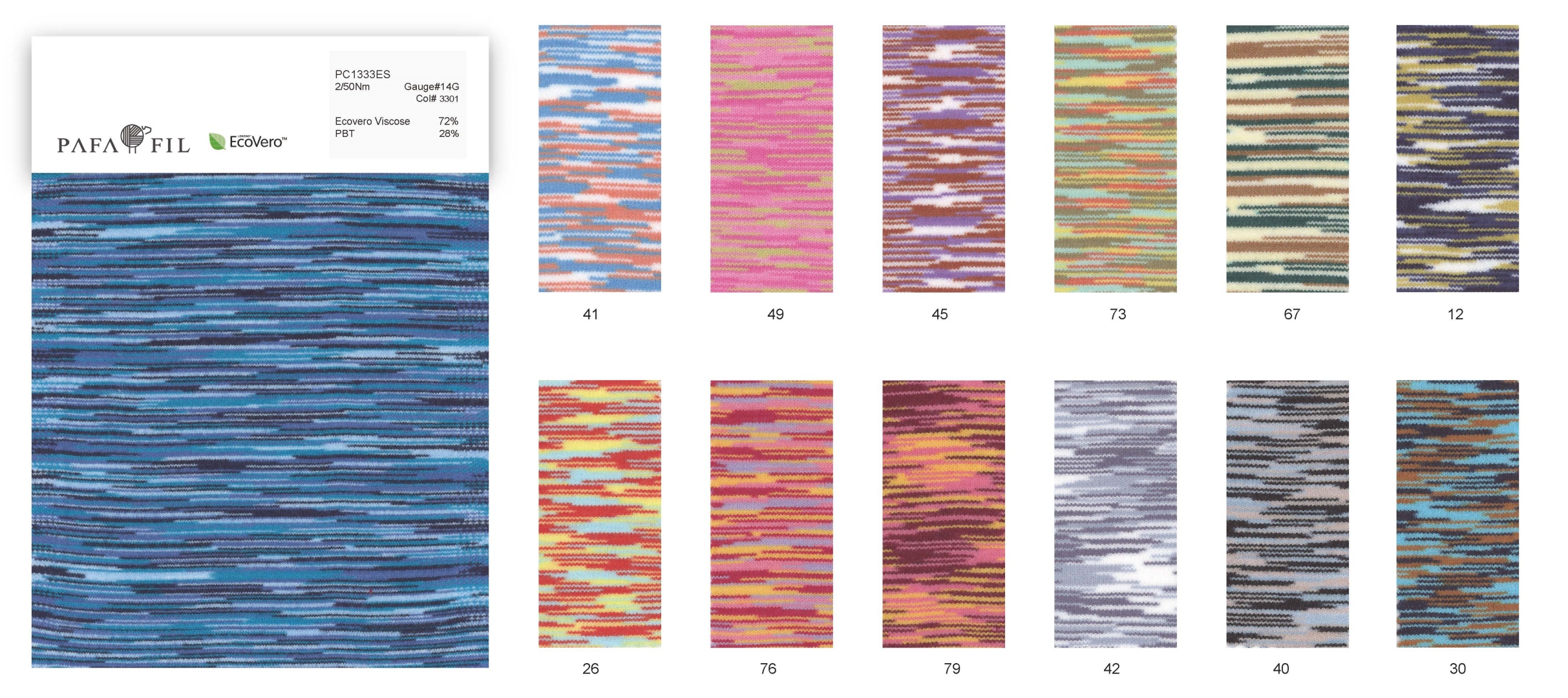PC1333ES Color card