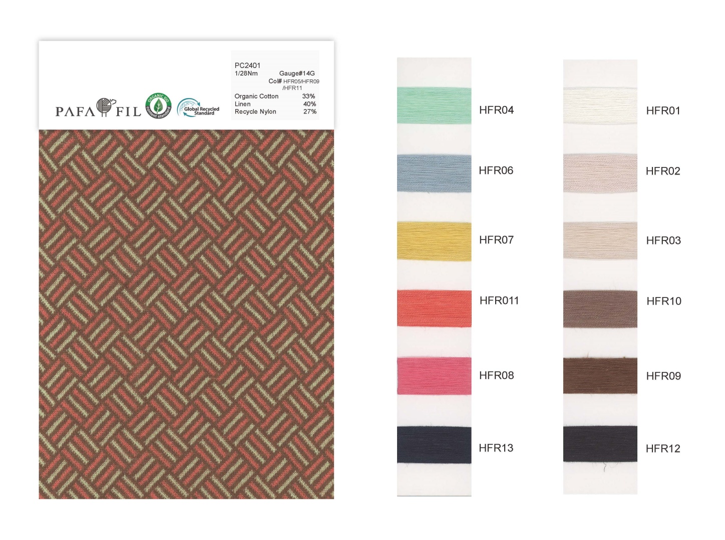 PC2401 Color card