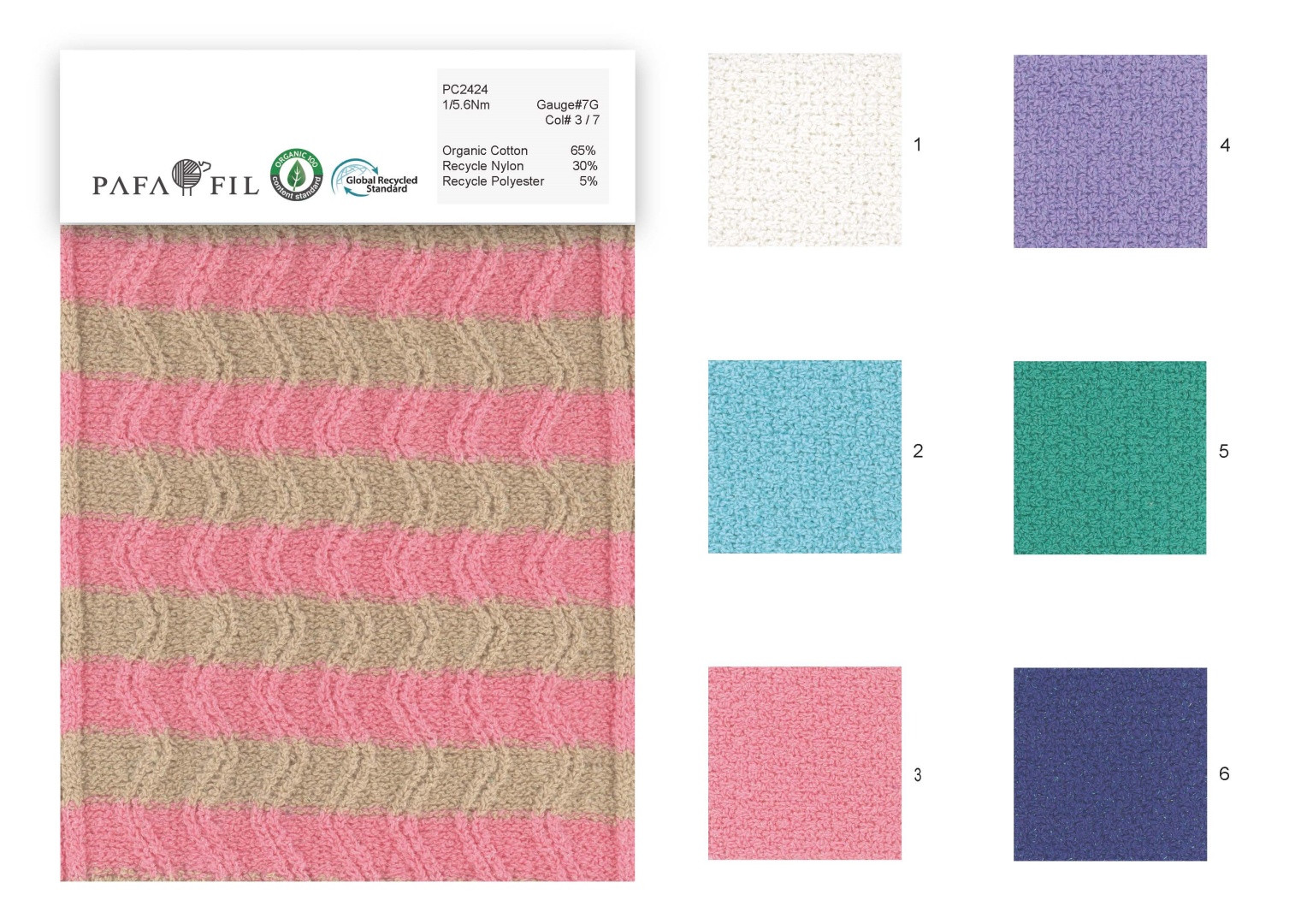 PC2424 Color card