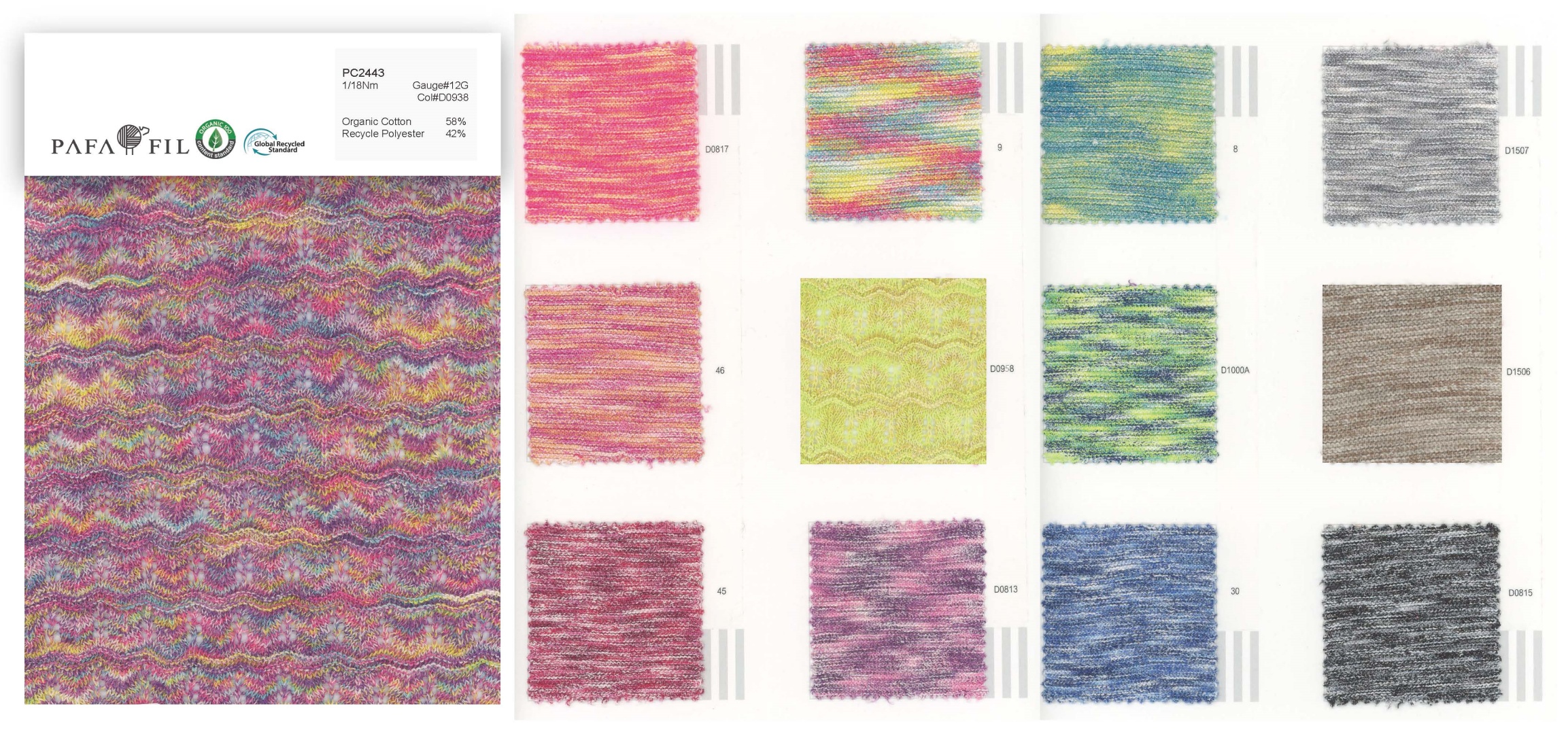 PC2443 Color card