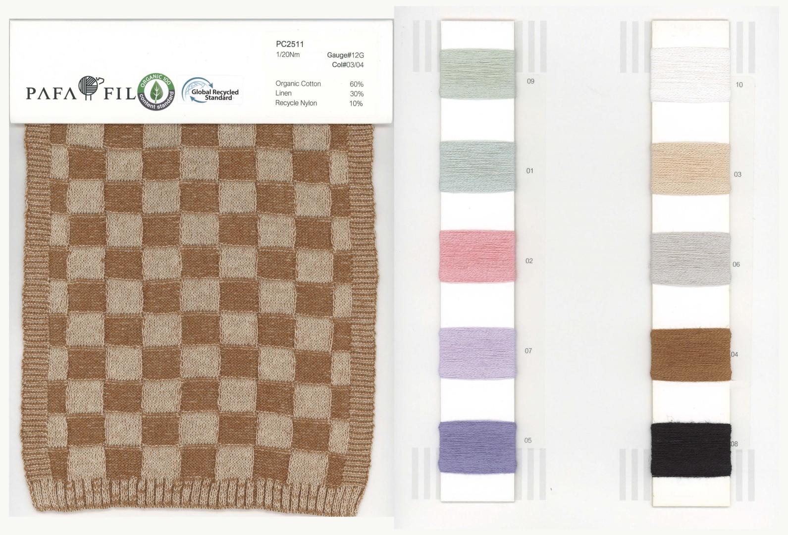 PC2511 Color card