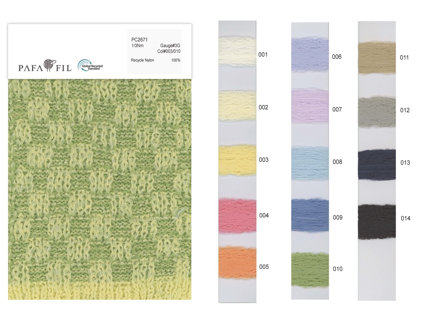 PC2671 Color card