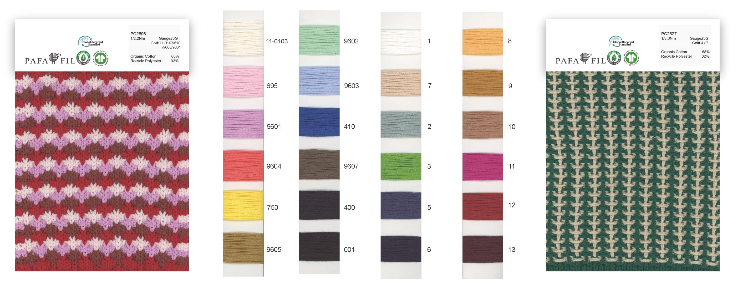 PC2596&PC2627 Color card