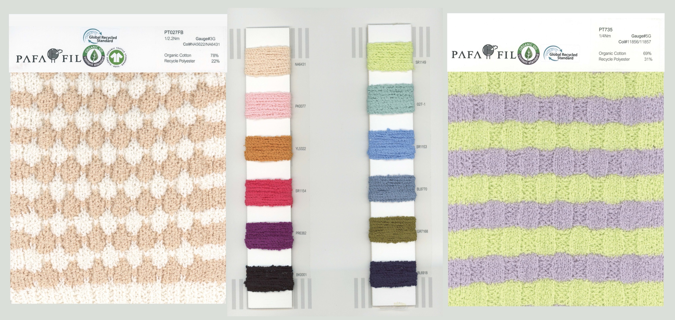 PT027FB&PT735 Color card