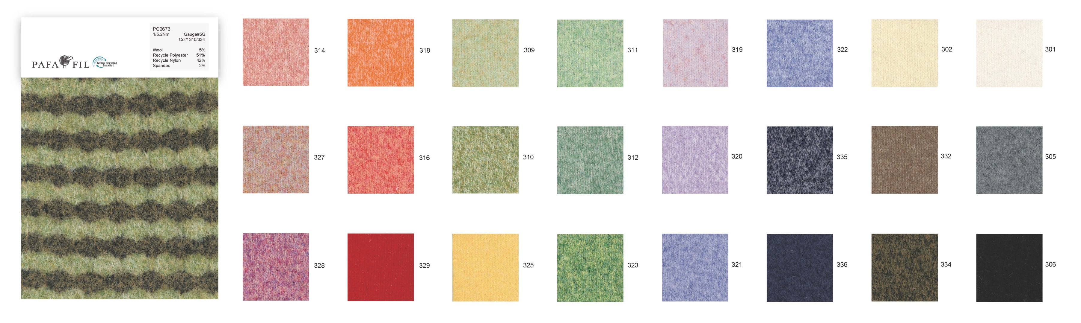 PC2673 Color card