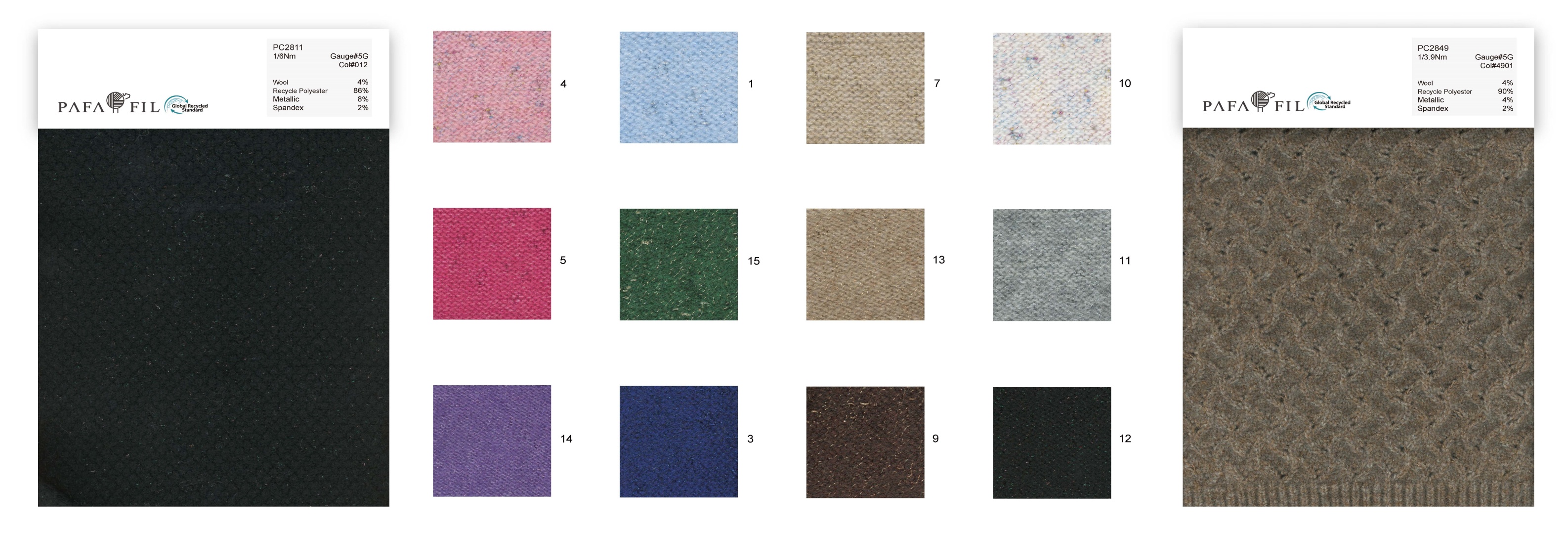 PC2811&PC2849 Color card