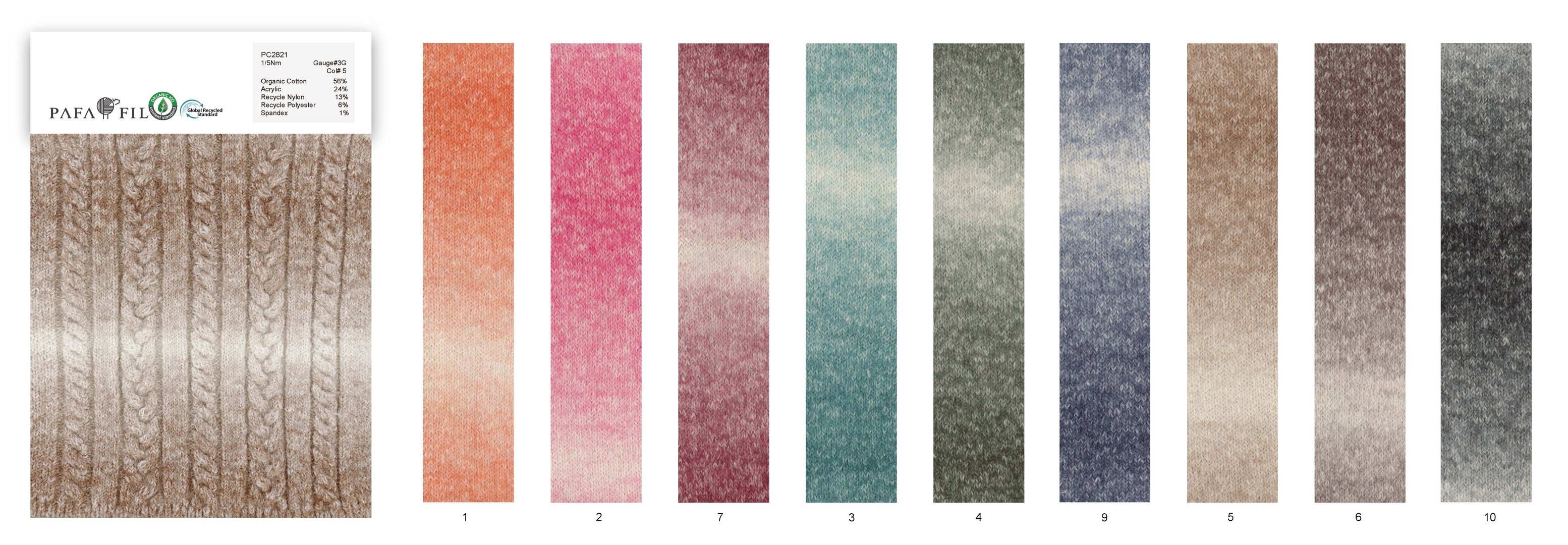 PC2821 Color card