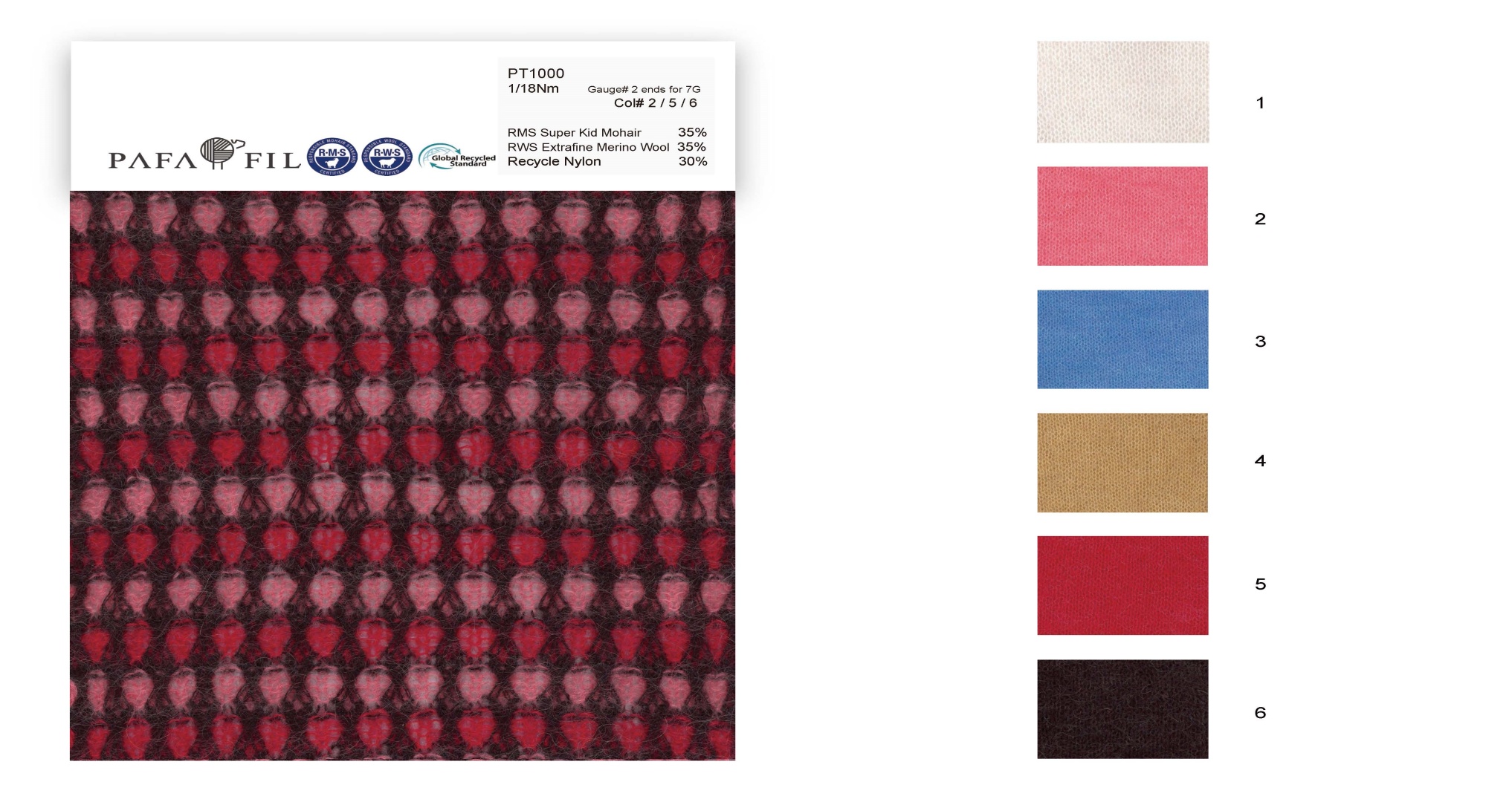 PT1000 Color card