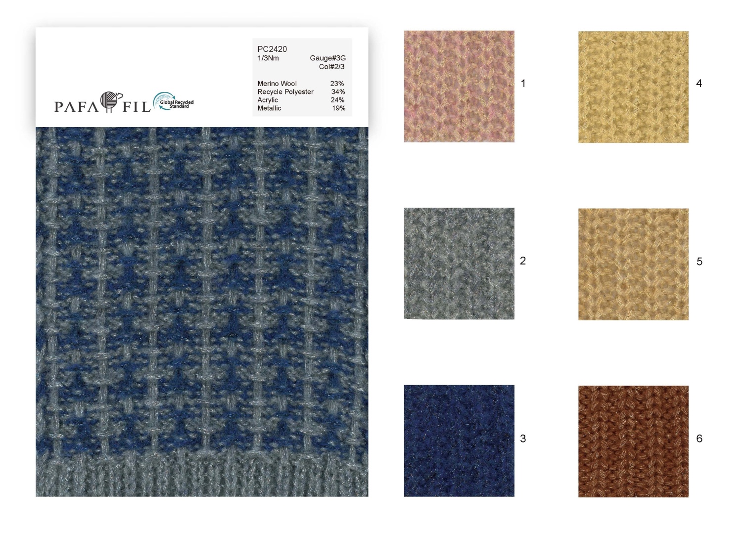 PC2420 Color card