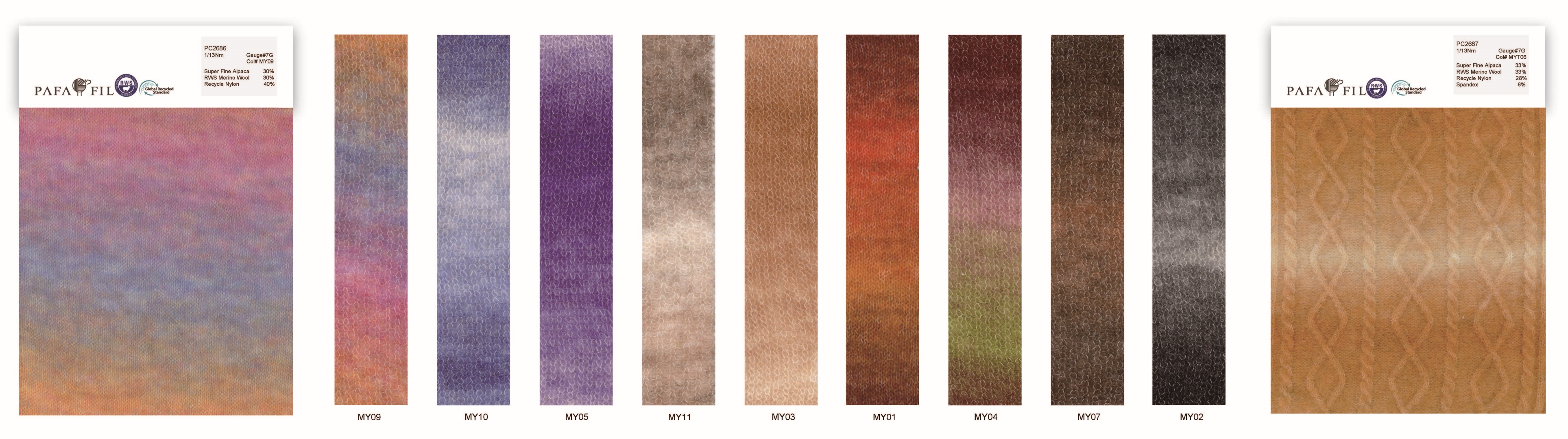 PC2686&PC2687 Color card