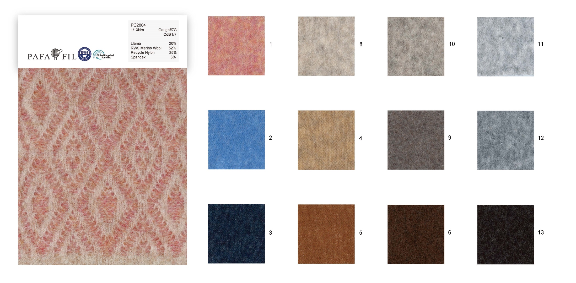 PC2804 Color card