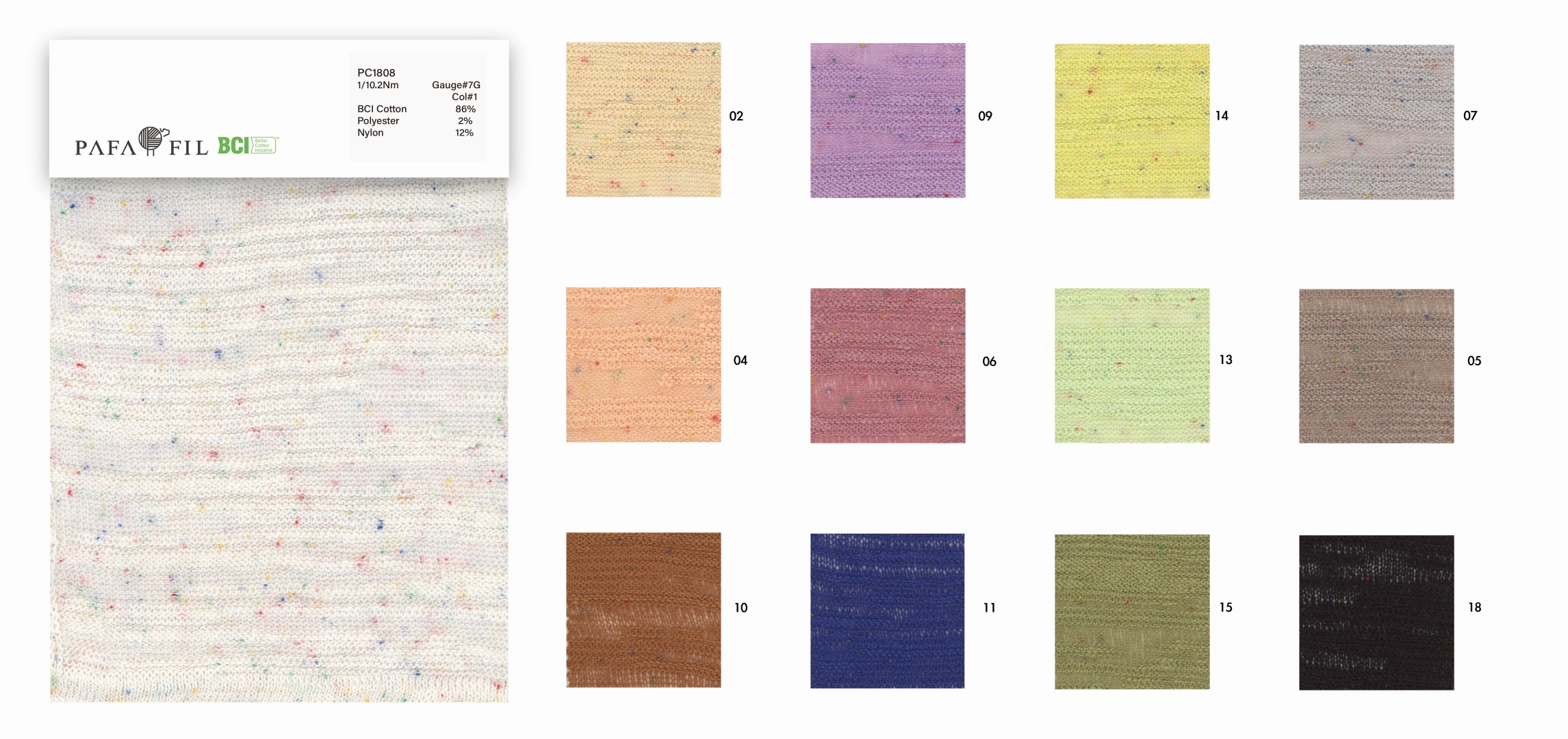 PC1808 Color card