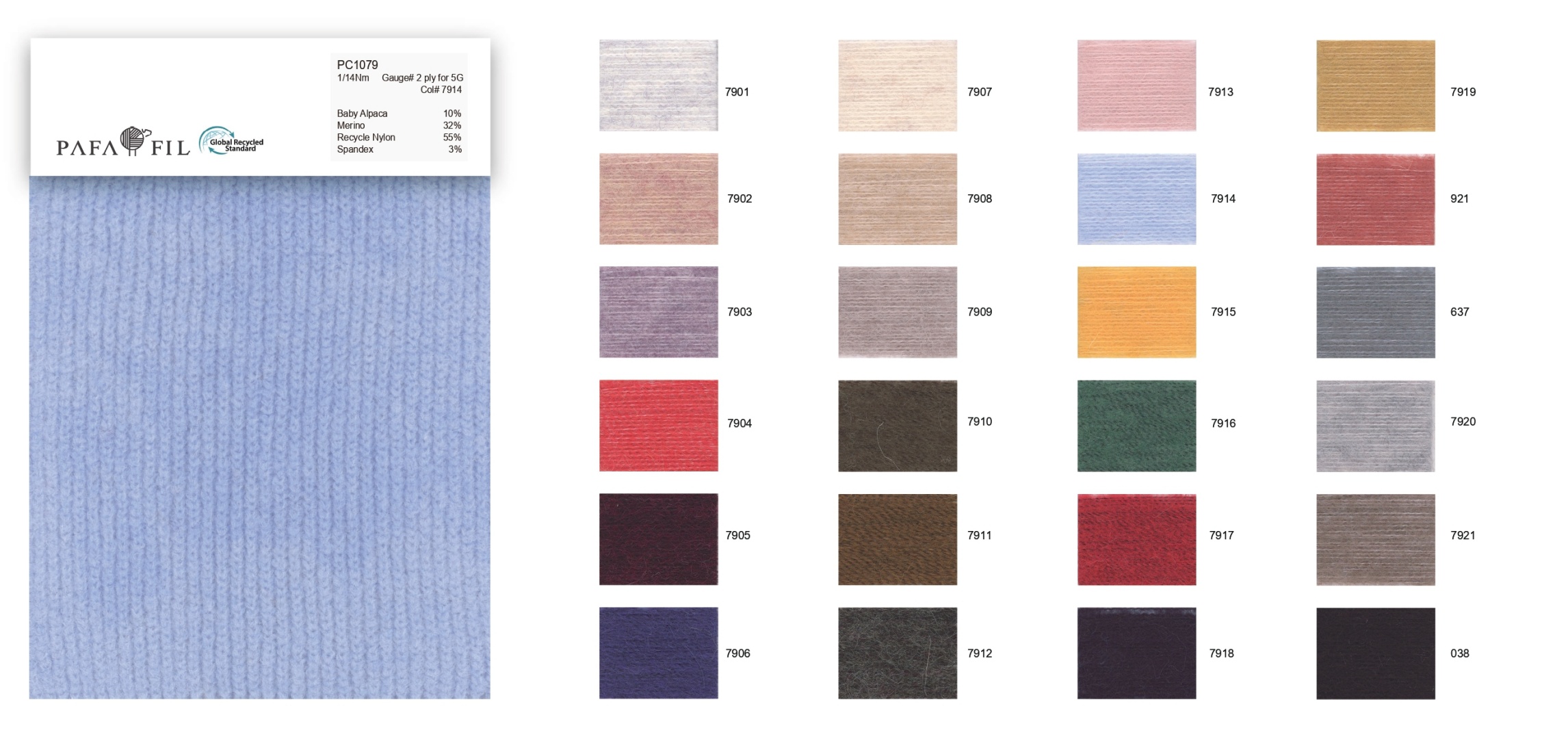 PC1079 Color card