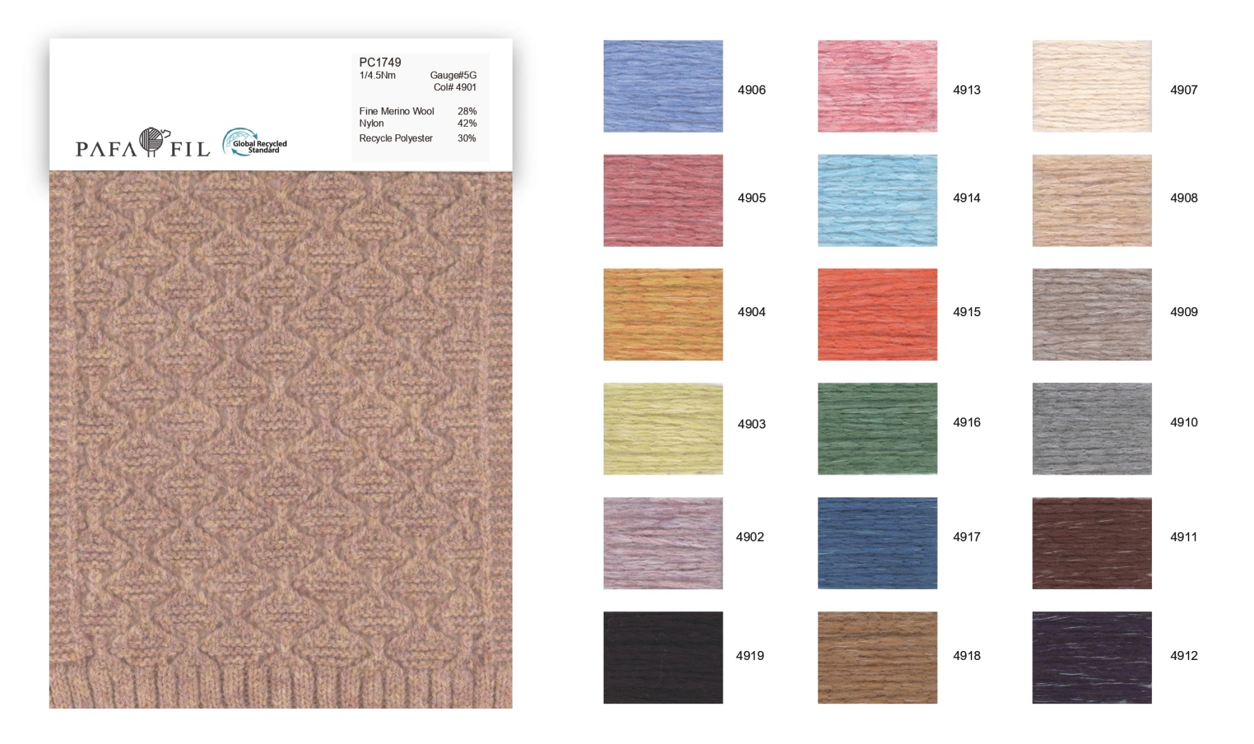 PC1749 Color card