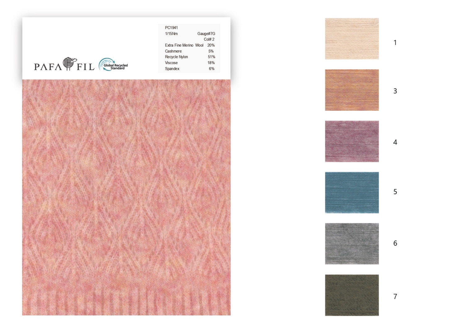 PC1941 Color card