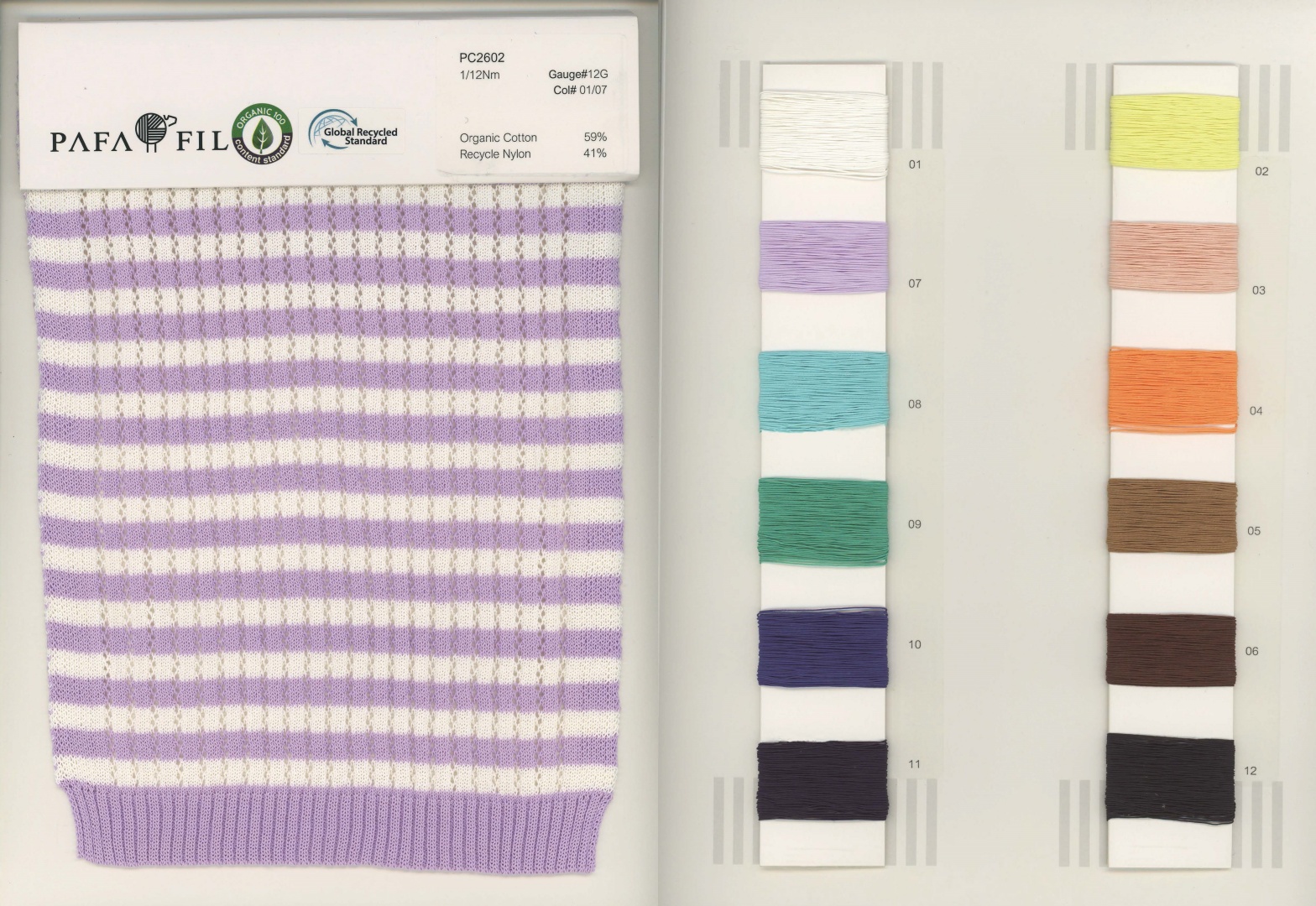 PC2602 Color card