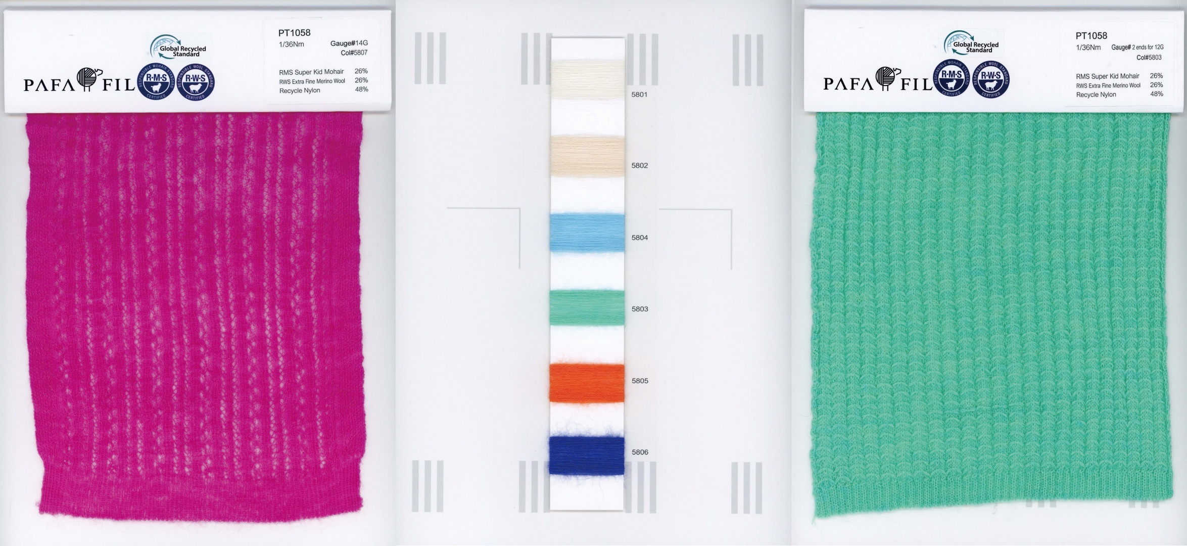 PT1058 Color card