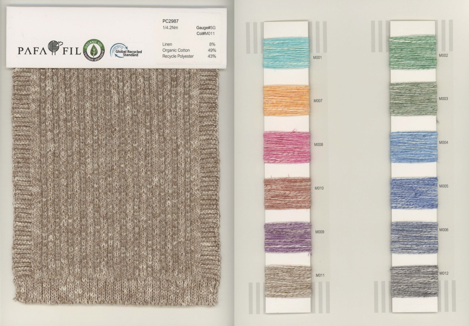 PC2987 Color card
