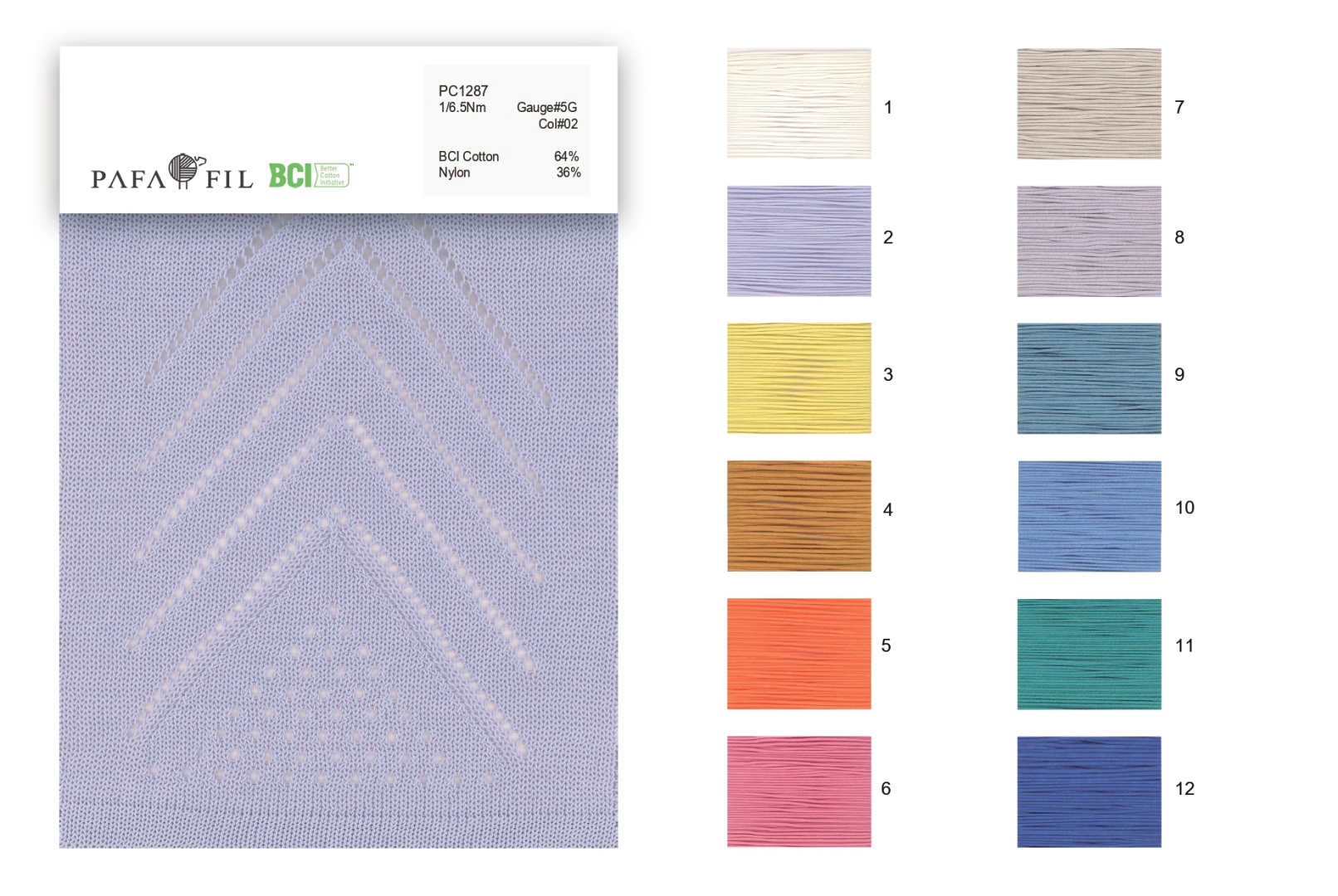 PC1287 Color card