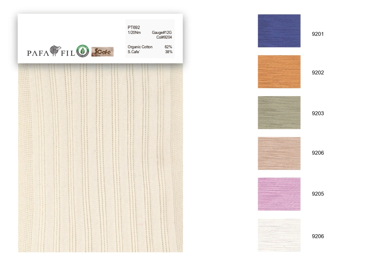 PT692 Color card