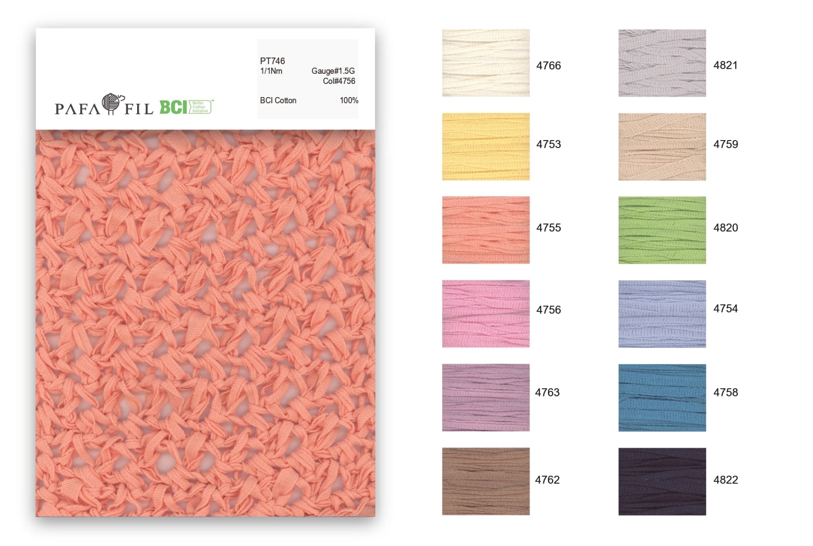 PT746 Color card