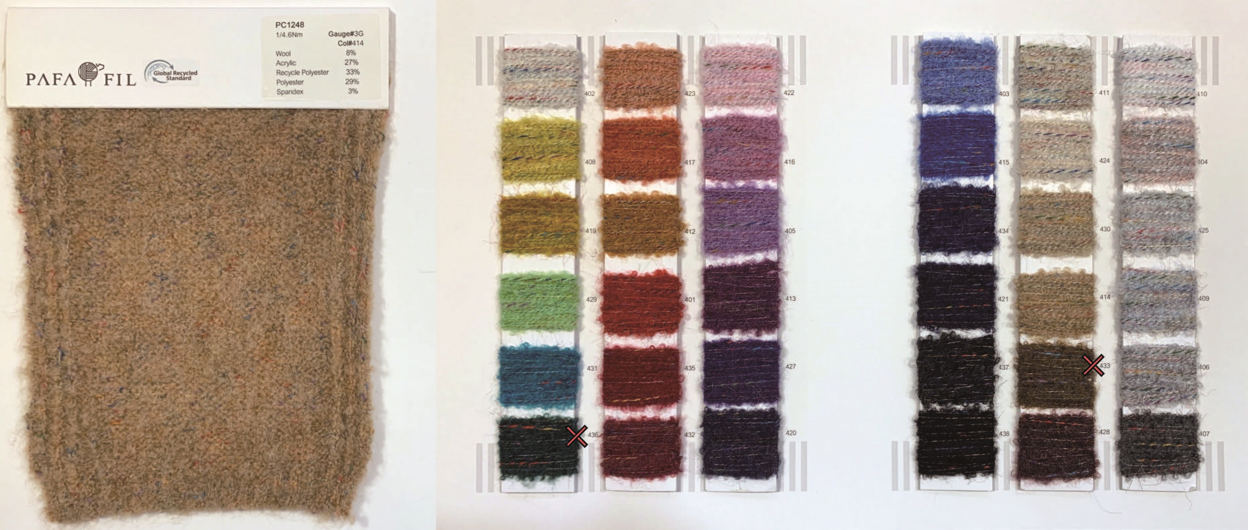 PC1248 Color card