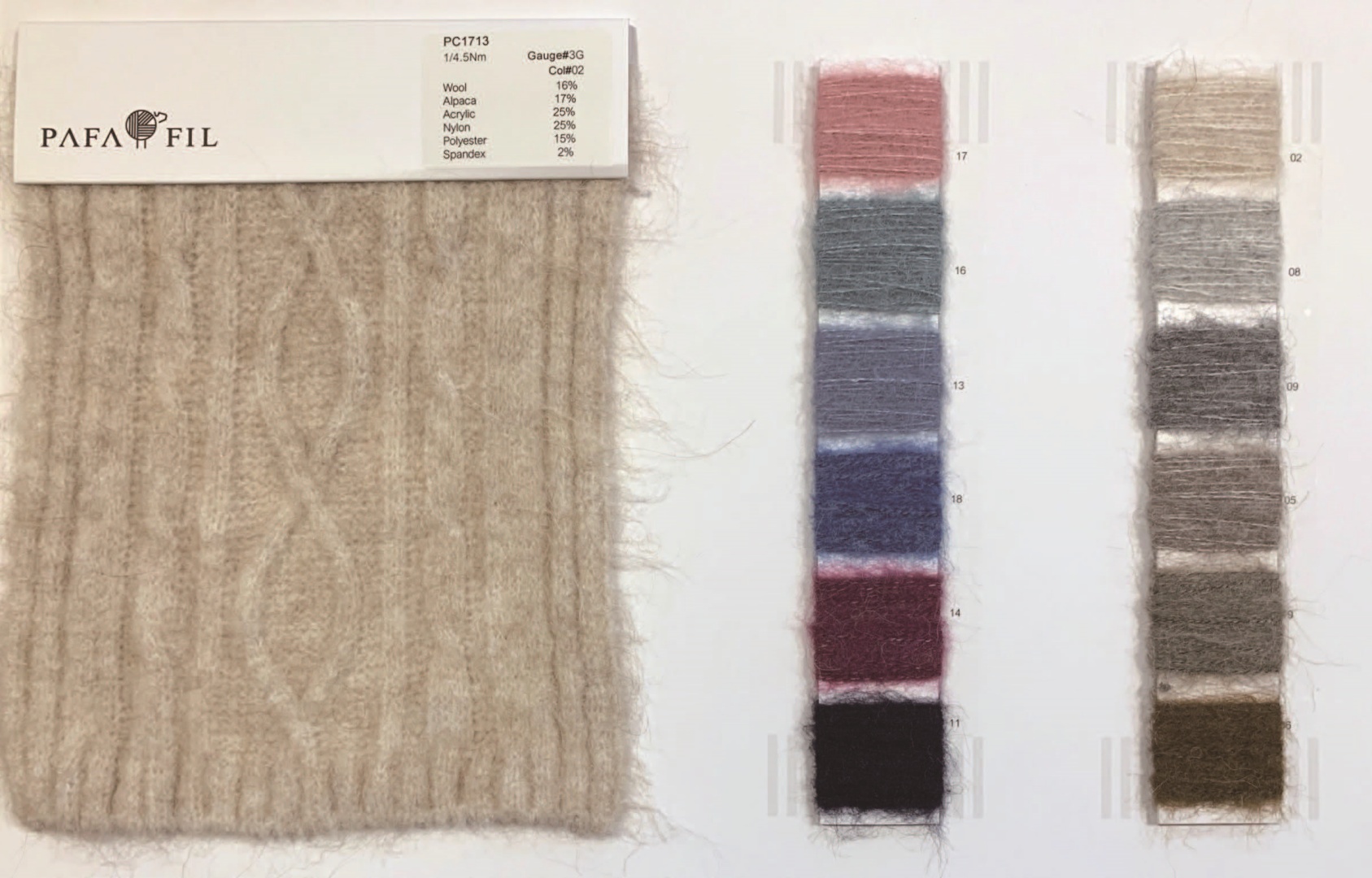 PC1713 Color card