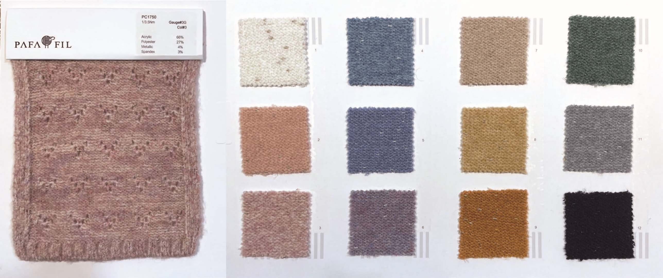PC1750 Color card