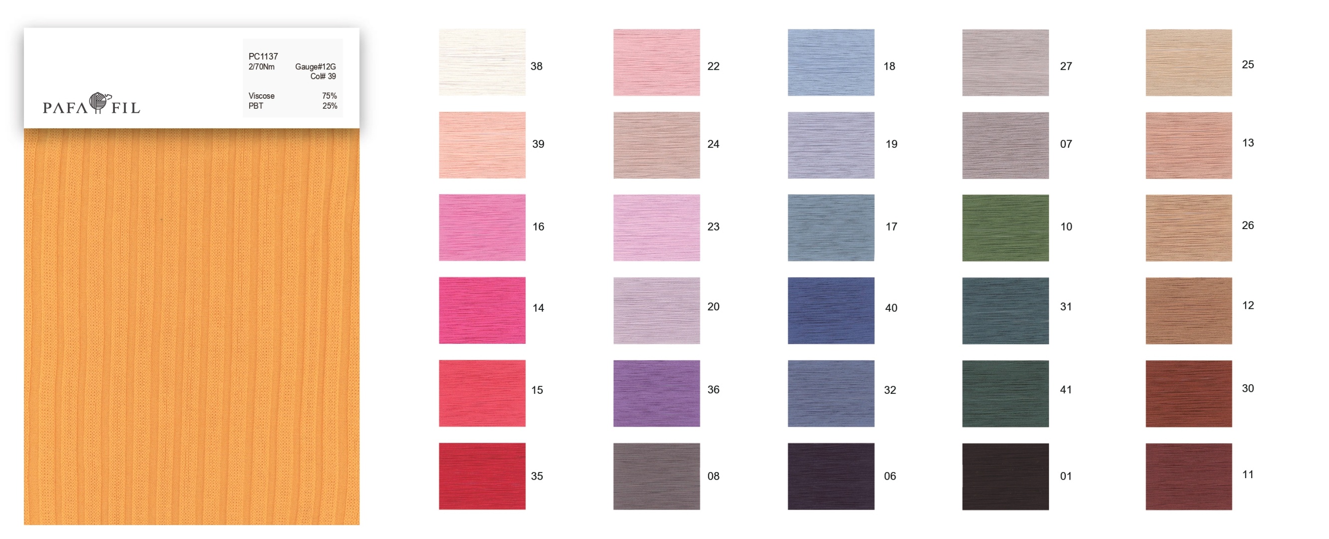 PC1137 Color card