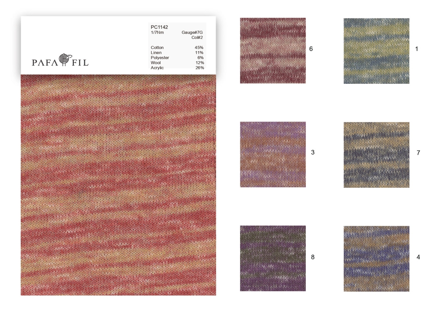 PC1142 Color card