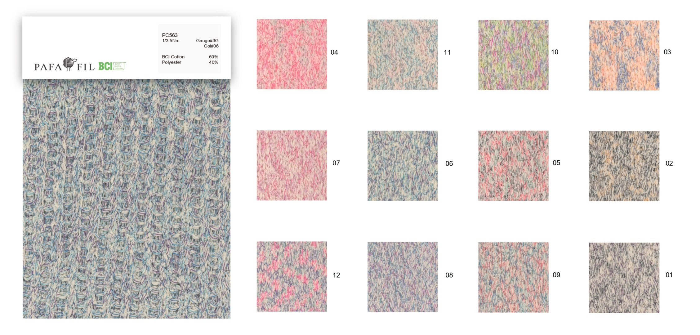 PC563 Color card