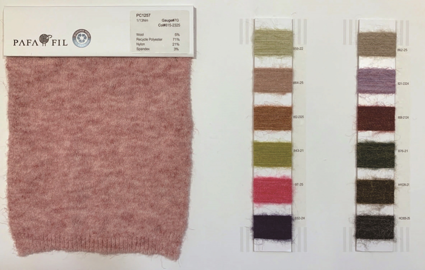 PC1257 Color card