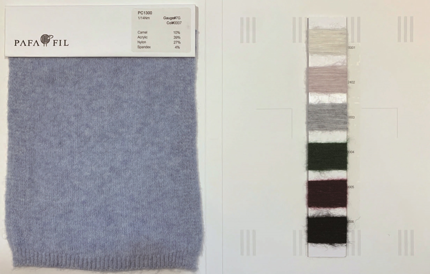 PC1300 Color card