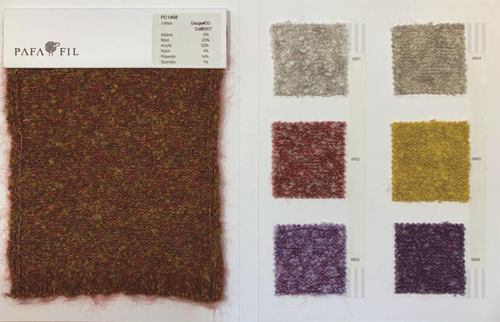 PC1468 Color card