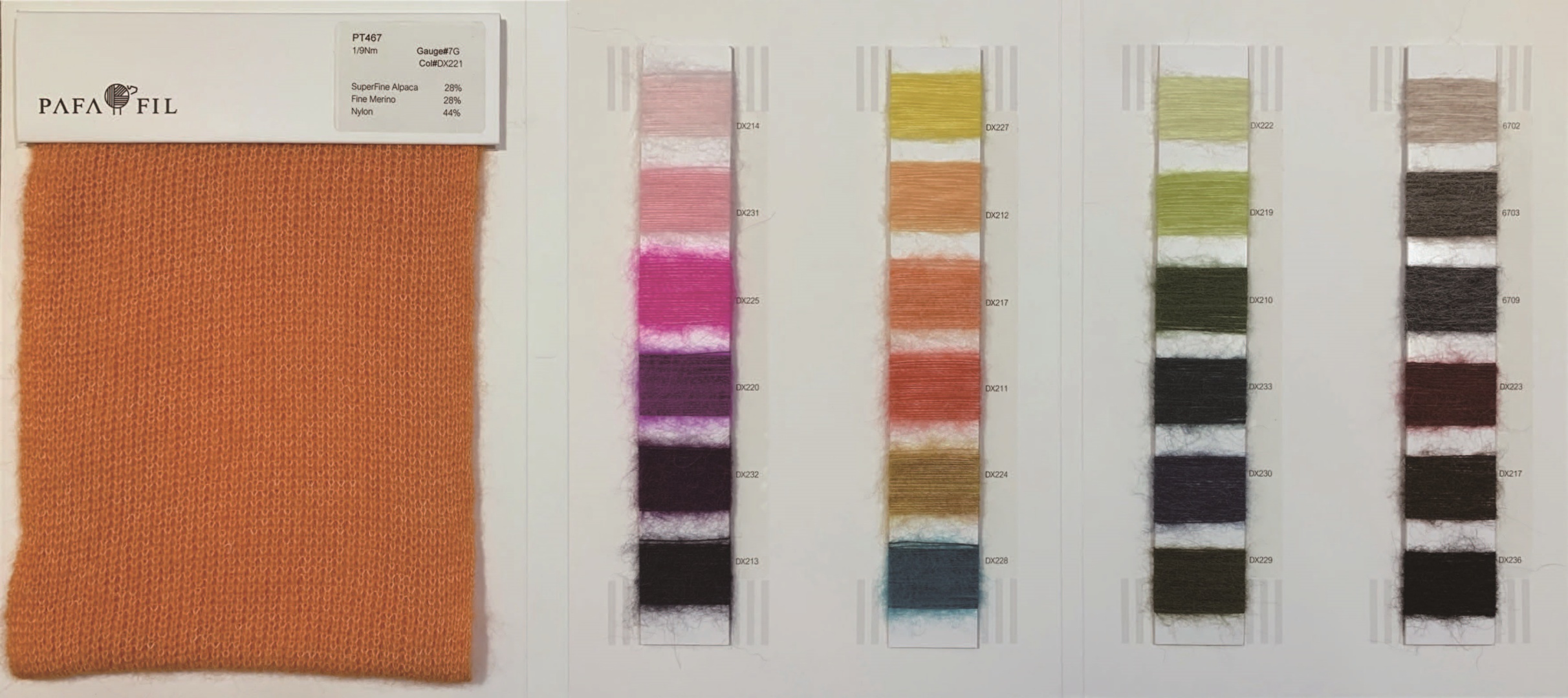 PT467 Color card