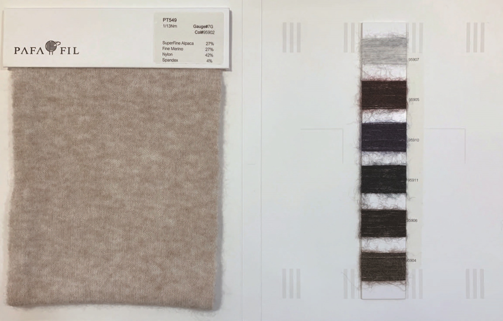 PT549 Color card