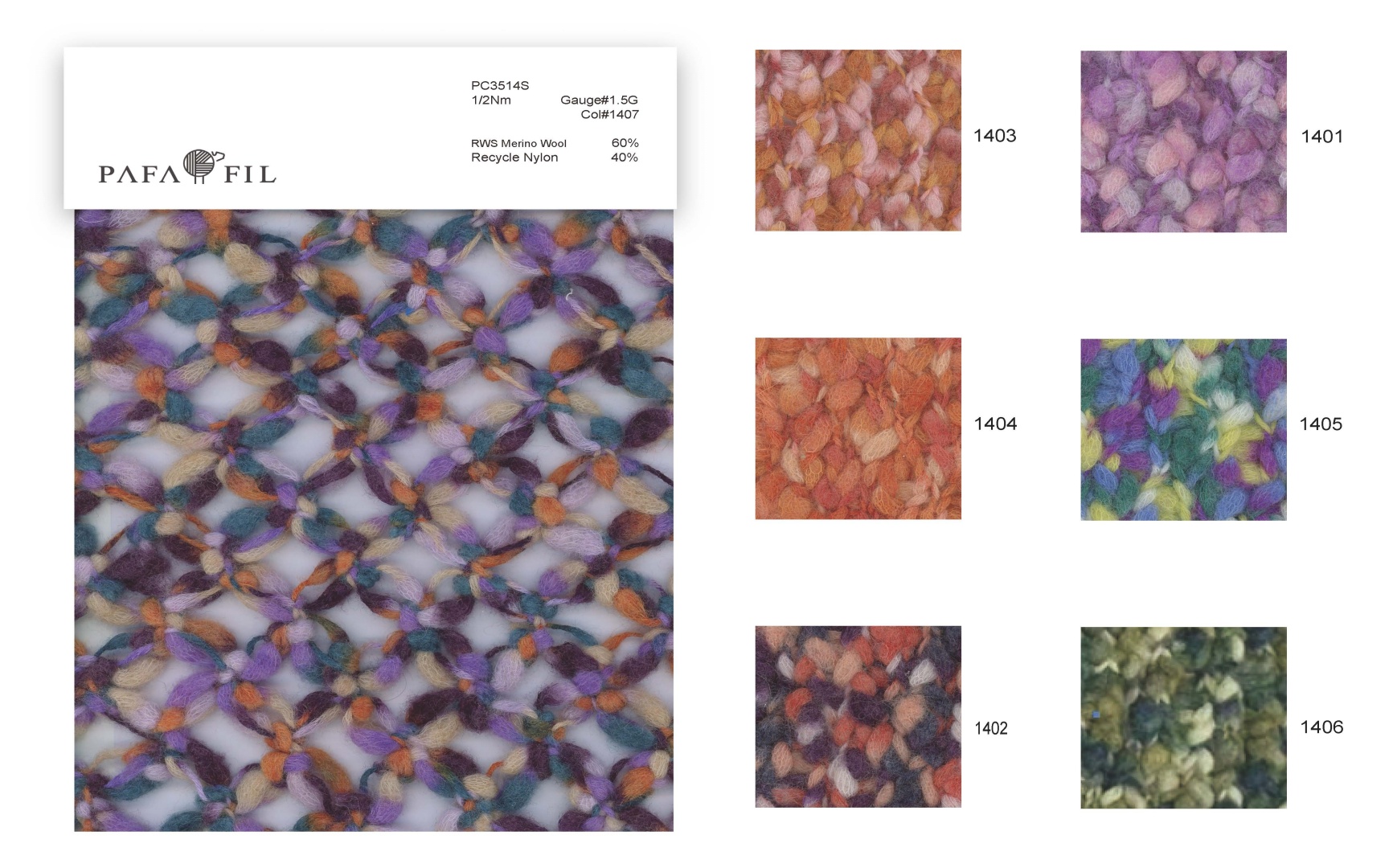 PC3514S Color card
