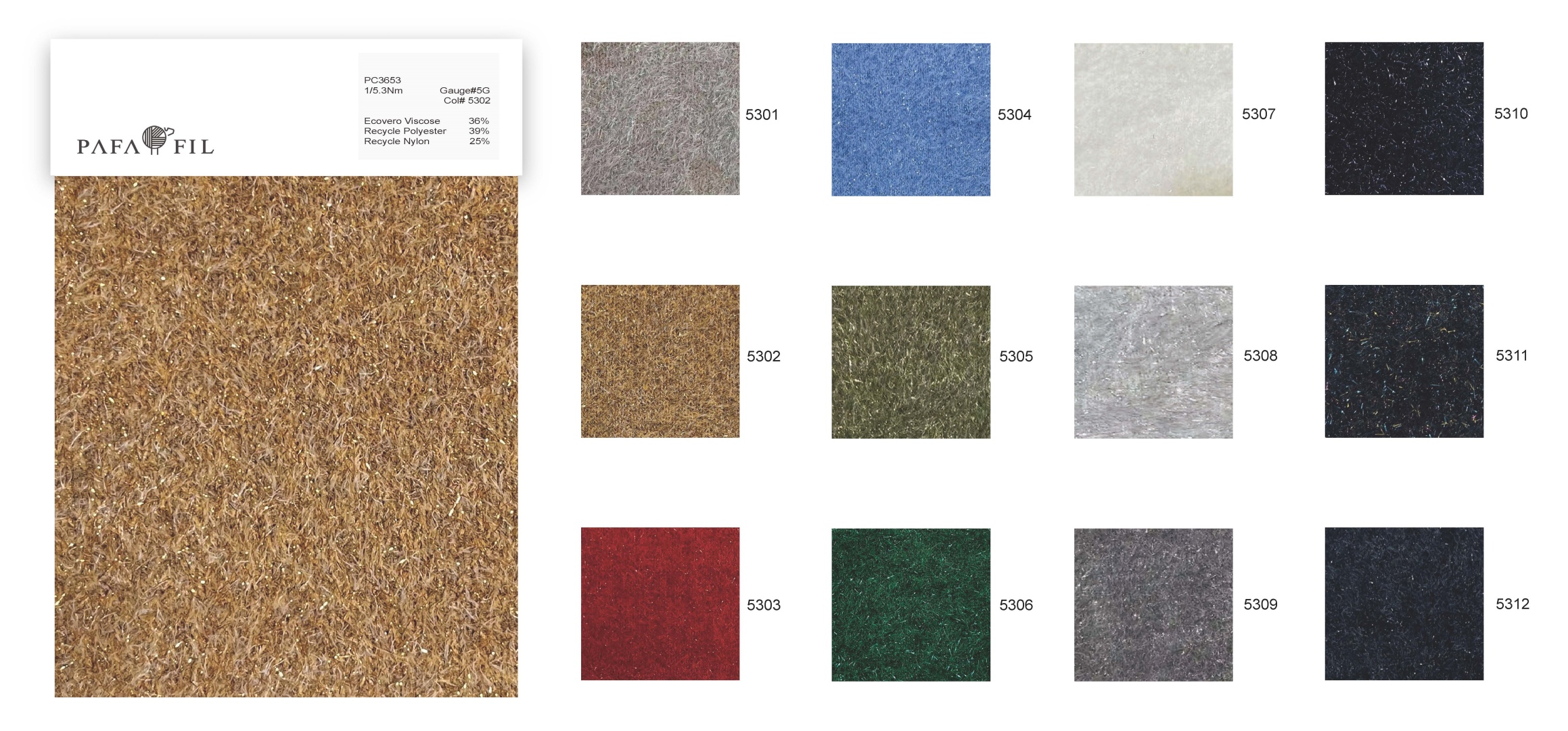 PC3653 Color card
