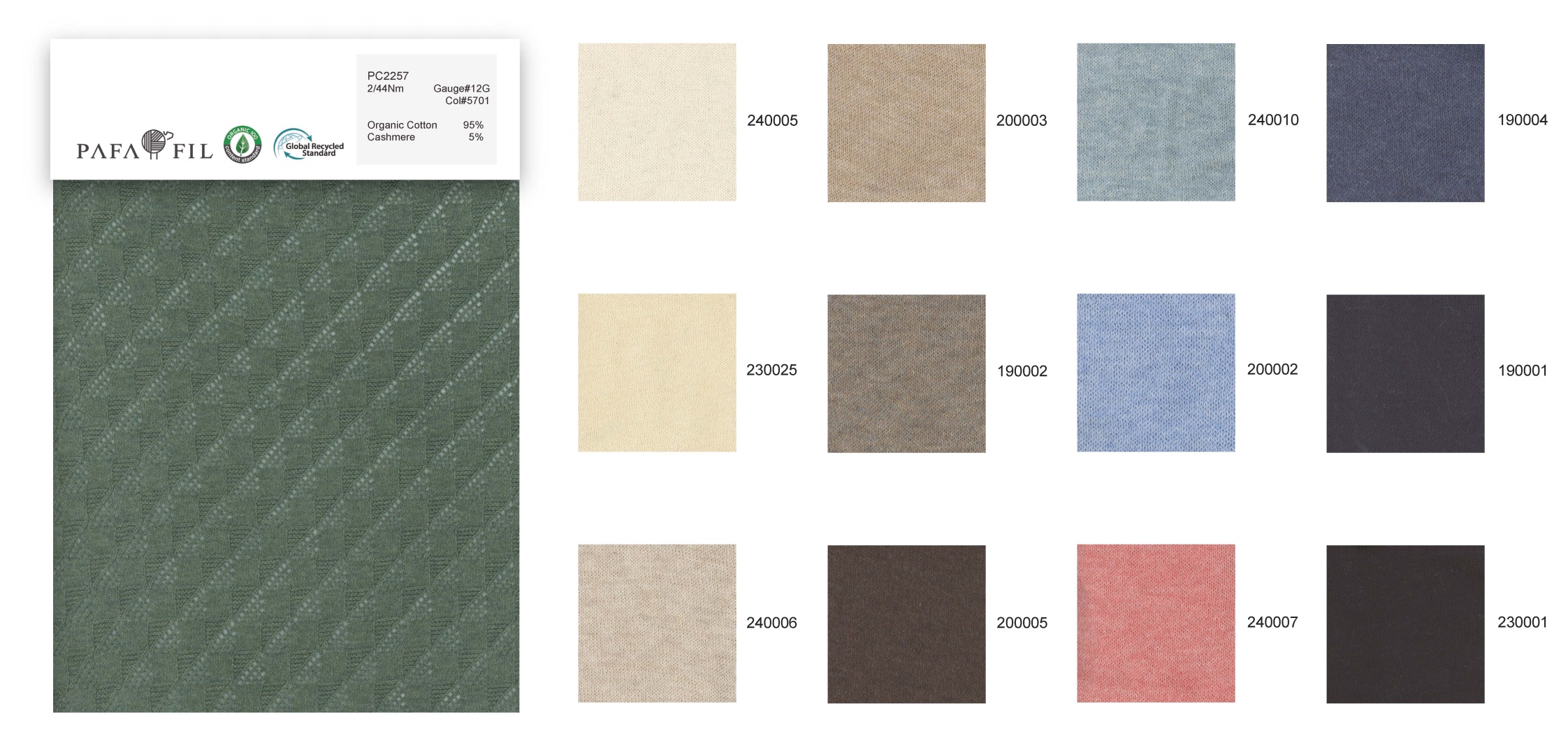 PC2257 Color card