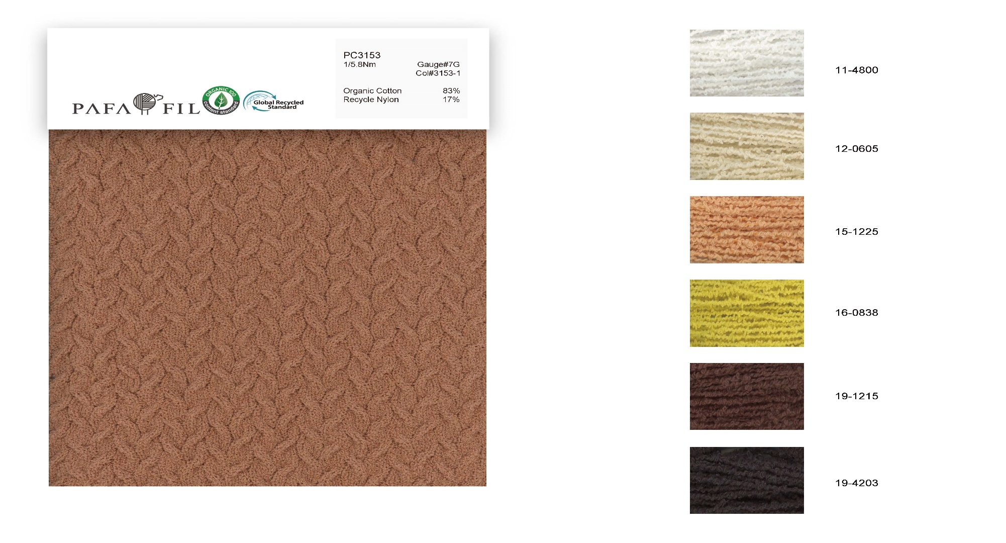 PC3153 Color card